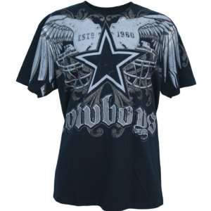 Dallas Cowboys Full Speed T Shirt (Navy) 2XL  Sports 