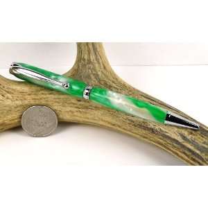   Shamrock Acrylic Slimline Pen With a Chrome Finish