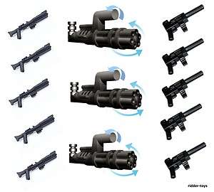 LEGO® STAR WARS™ Little Arms Waffen 13 Stück   Minigun Clone 