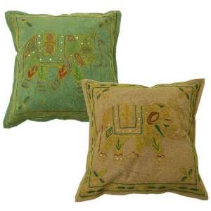  Zari, Embroidery & Sequins Work Home Furnishing Cotton 