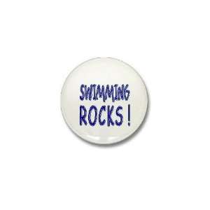  Swimming Rocks Sports Mini Button by CafePress: Patio 