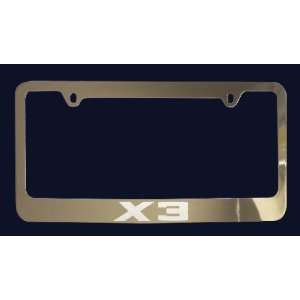  BMW X3 License Plate Frame (Zinc Metal): Everything Else