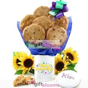  Anniversary Cookie Tin Cookie Bouquet   6 or 12 Cookies 