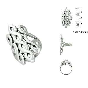  Sterling Silver Triple Twist Ring Size 5 Jewelry