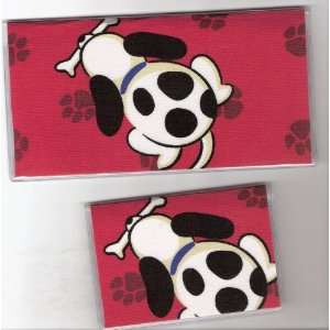 Checkbook Cover Debit Set Made with Dog and Bone Fabric