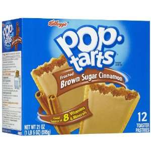 Kelloggs Pop Tarts Frosted Brown Sugar Cinnamon, 144 oz  