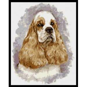  Red Cocker Spaniel Dog Counted Cross Stitch Kit 