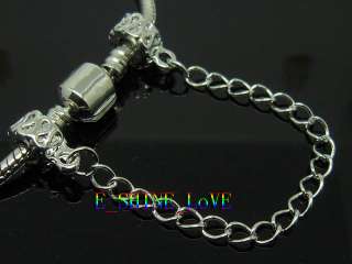 20PcsX18KGP Safety Chain Screw Charm Fit Bracelet sck1  
