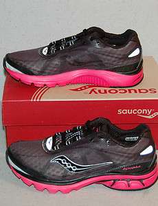 New Saucony Progrid Kinvara Black/Pink Athletic Shoes Womens(7.5 9 