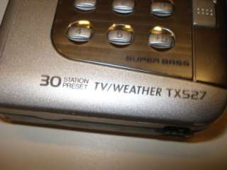 Aiwa HS TX527 Cassette Player TV WEATHER + SONY HEADPH  