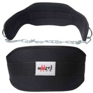 WEIGHT LIFTING BODYBUILDING DIPPING DIP BELT FREE CHAIN  