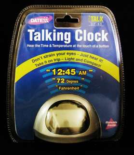 iTalk Talking Alarm Clock Spoken Time & Temperature NEW  