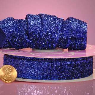 SUPER Glitter Ribbon 1/4  Choose from 8 Colors 1 yard  