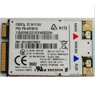 IBM Lenovo Ericsson F3507g 3G HSDPA WWAN GPS 43Y6479  