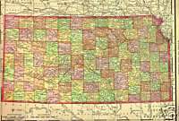1917 2 Vol History & Genealogy RENO County Kansas KS  
