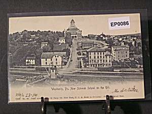 Weatherly, PA New Schwab School postcard #ep0086  