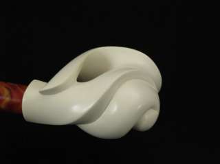  MEDIEVAL ABSTRACT Meerschaum Pipe wCASE+STD+PCH  