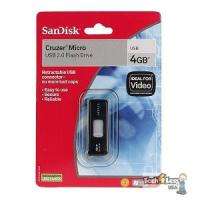 SanDisk Cruzer Micro 4GB USB 2.0 Flash Drive (Black)  