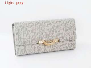   women long purse clutch wallet bags PU handbag with chain gift  