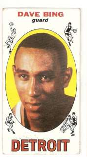 1969 70 Dave Bing Topps Rookie Basketball Trading Card #55  