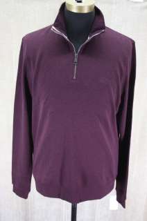 Mens Burberry Brit Classic half Zip Jersey Pullover Sweater Shirt 