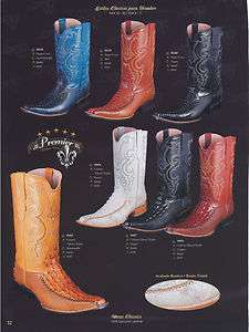Premier Caiman Print Mens Genuine Leather Cowboy Western Boots Diff 