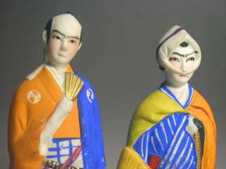 80 to 100 years old handpainted ceramic dolls are 14cm (5 1/2) to 15 