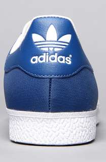 adidas The Gazelle 2 Nylon Sneaker in Lone Blue White Metallic Gold 