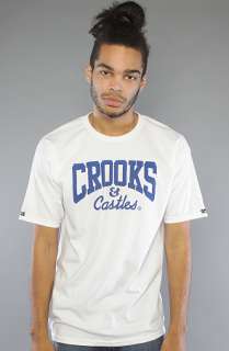 Crooks and Castles The Core Logo Tee in White Royal  Karmaloop 