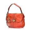 FOSSIL Damen Handtasche Schultertasche aus rotem Antikleder Heritage 