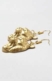 SOOS Rocks Jewelry The Lion Head Earrings  Karmaloop   Global 