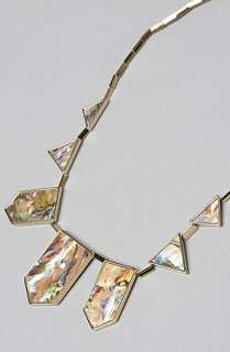 House of Harlow 1960 The Abalone Five Station Necklace  Karmaloop 