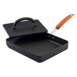Rachael Ray 11 In. X 9 In. Nonstick Hard Anodized Skillet With Orange 
