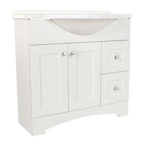 St. Paul Del Mar 36 in. W Vanity with AB Engineered Composite Top in 
