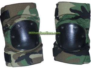 NEW US Army Issue Bijans Knee Pads BDU Camouflage Lg  