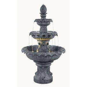 Kenroy Home Costa Brava Lighted Outdoor Fountain 53200ZC at The Home 