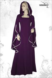 ALBA lila Mittelalter Kleid Gewand Gothic LARP Hexe Kostüm HdR Gr. 38 
