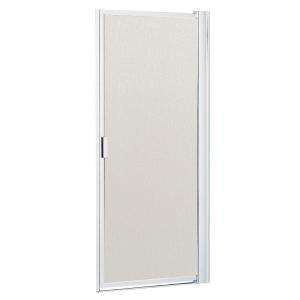   Door in Bright Clear Finish with Rain Glass 6100 at The Home Depot