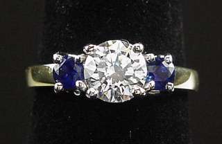 Jeff Cooper Sapphire Diamond Lattice Engagement Ring  
