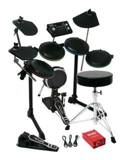includes complete drumset for rock band 2 compatible w rock