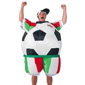 Sparmeile 25705K   Aufblasbares Kostüm Italien Fußball inkl. Kappe 