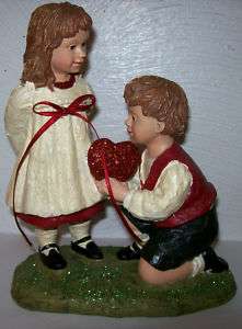 Be My Valentine Boy & Girl Figure by KD Vintage  