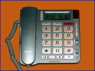 Großtastentelefon Seniorentelefon Hagenuk BIG 44 Hörgerätkompatibel 