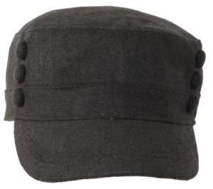 Womens Cadet Newsboy Cap Hat w/Buttons Wool/Acr CD603  