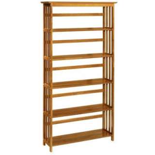 Home Decorators Collection Mission Style Honey Oak 38 In. W 5 Shelf 
