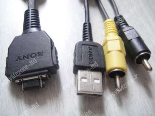 Genuine Sony VMC MD1 USB AV Cable DSC H7 DSC H9 DSC T90  