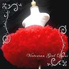 S01 BALLET/PAGEANT/DANCE/HOLIDAY PETTISKIRTS TUTUS, RED 4 16 YEARS