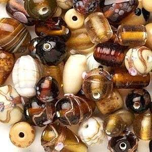 Wholesale 60* Lampwork Art Glass Beads Mix Gold Amber  