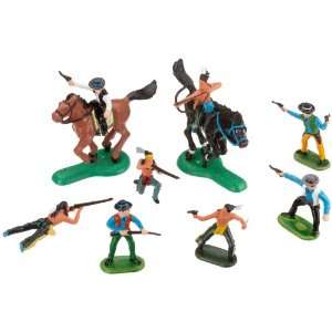 World of Toys 4444947   Figuren Set Cowboy, Indianer und Pferde 
