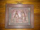 ANTIQUE CHINESE OLD CARVED WOOD PANEL FIGURES WALL ART  